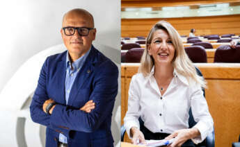 José Manuel Baltar y Yolanda Díaz