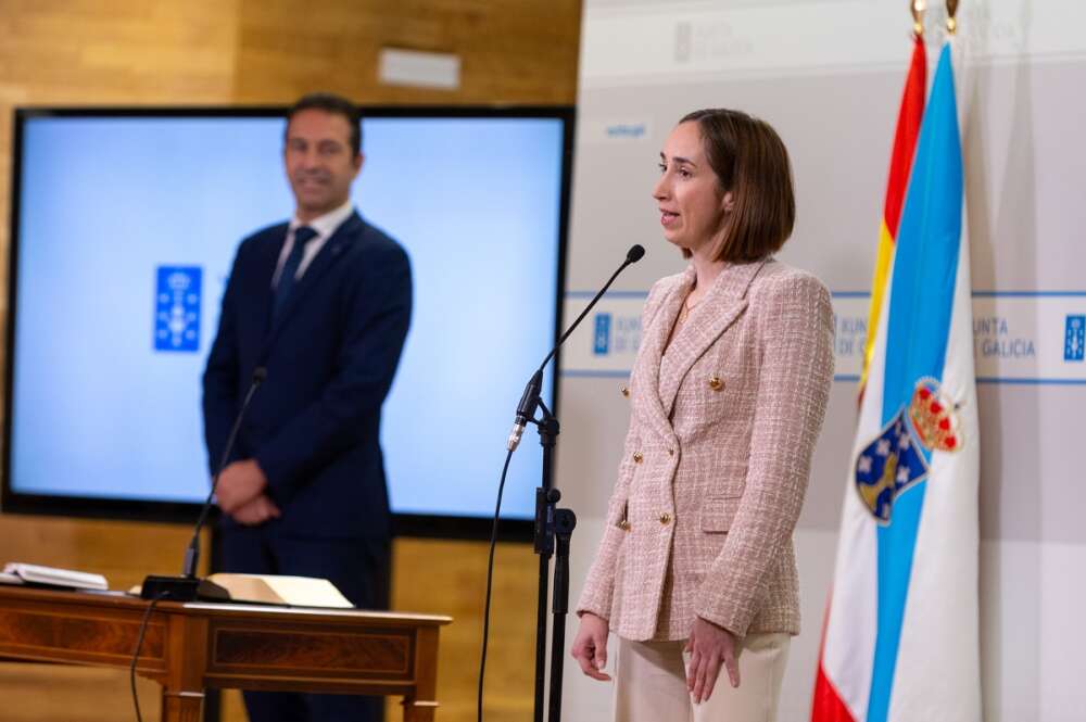 Patricia García, en una foto de archivo de su nombramiento, en enero de 2025, como directoral xeral de Pesca