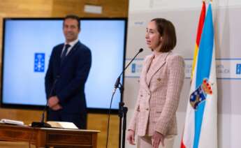 Patricia García, en una foto de archivo de su nombramiento, en enero de 2025, como directoral xeral de Pesca