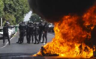 Antidisturbios actúan en la huelga del metal en Cádiz / Nacho Frade / Europa Press