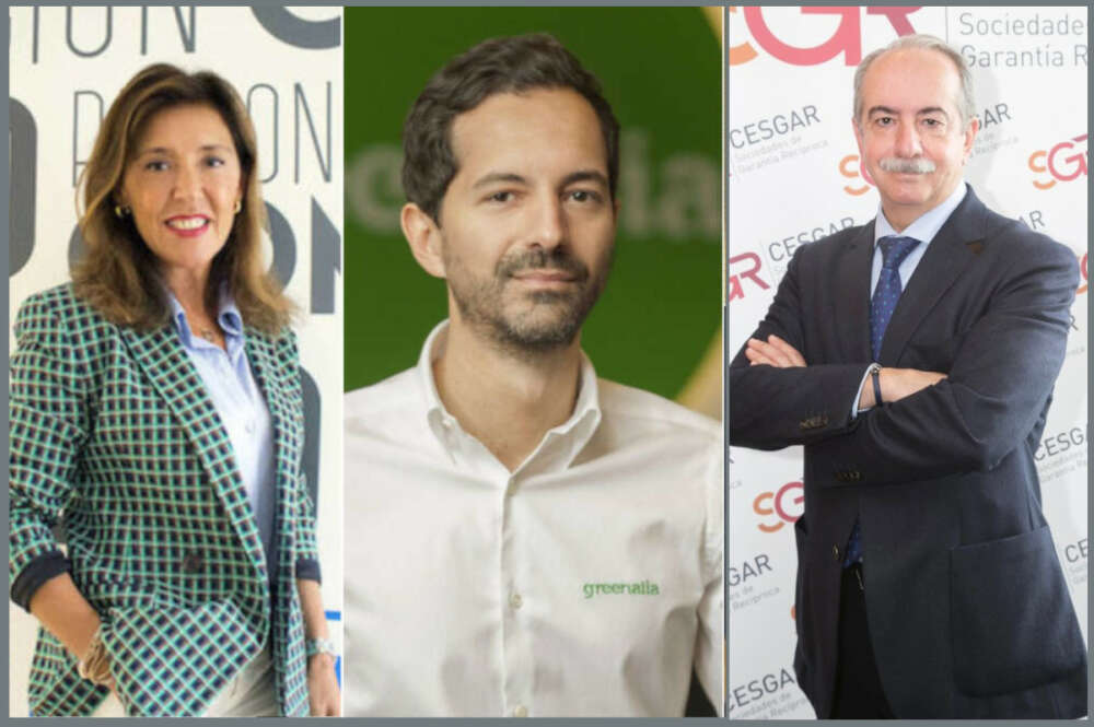 De izquierda a derecha, Beatriz Mato, Manuel García y Antonio Couceiro