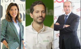 De izquierda a derecha, Beatriz Mato, Manuel García y Antonio Couceiro