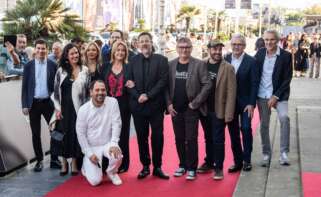 Pablo Isla, segundo por la derecha, en el Festival de San Sebastián, con la película Mugaritz, coproducida por Fonte Films / Mugaritz