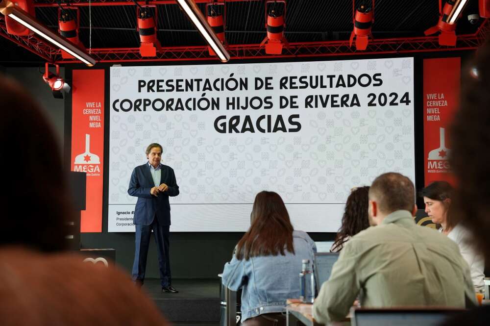 Ignacio Rivera, presidente de Corporación Hijos de Rivera, en la presentación de resultados correspondiente al ejercicio 2024