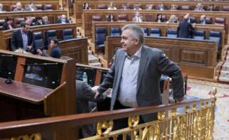 El exsecretario de Organización del PSOE, Santos Cerdán, durante una sesión plenaria, en el Congreso de los Diputados. Alberto Ortega / Europa Press