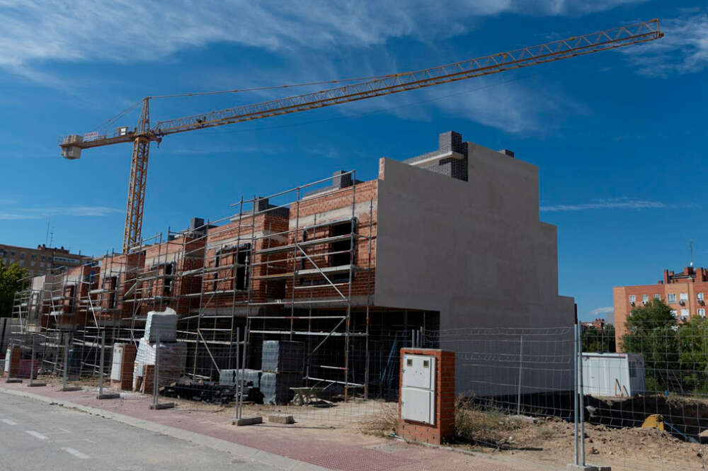 Un edifico en construcción