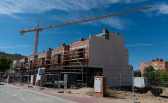 Un edifico en construcción