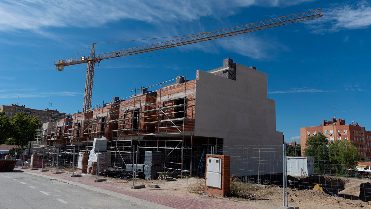 Un edifico en construcción
