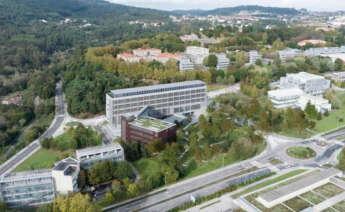 Recreación virtual del futuro edificio del Centro de Ciencias de la Salud, en el que se incluirá la Facultad de Farmacia