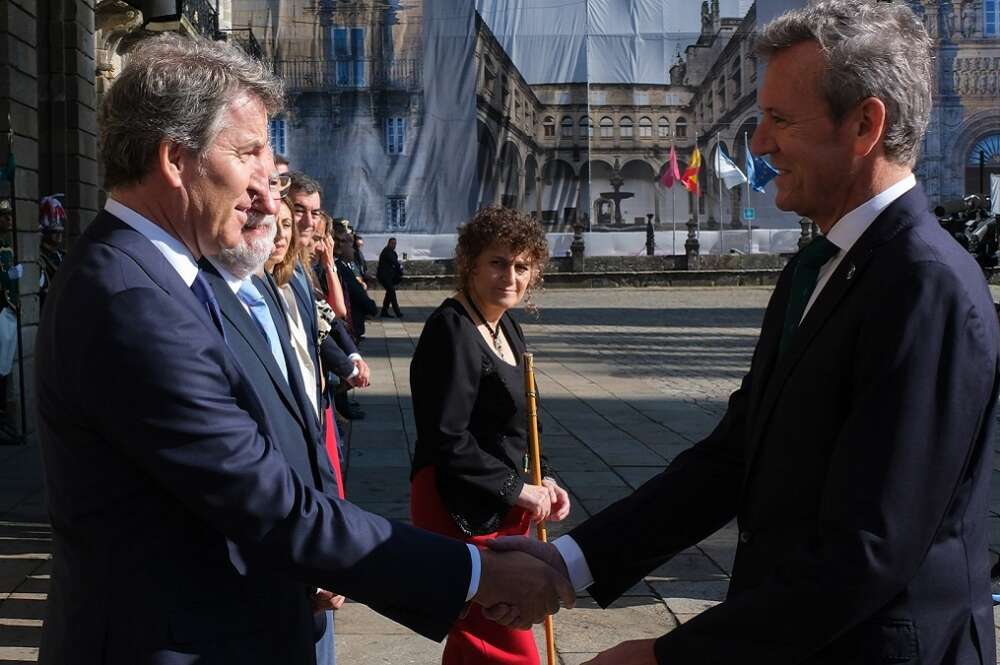 Feijóo asiste a la Ofrenda al Apóstol Santiago por el Día de Galicia