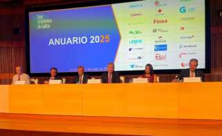 El presidente de la Xunta, Alfonso Rueda, durante la celebración del Foro Económico, en la sede de Afundación, en A Coruña