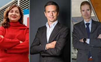 De izquierda a derecha, Carmen Lence (Grupo Lence), David Saliot (Lactalis) y José Armando Tellado (Capsa)