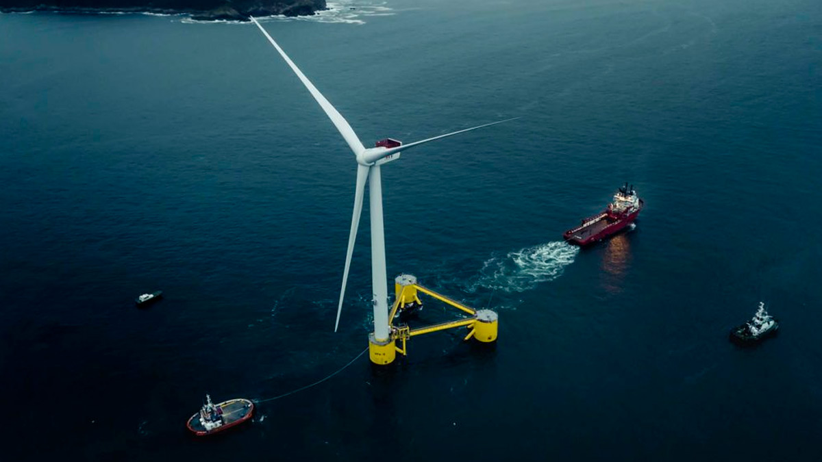 Transporte de un aerogenerador