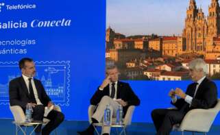 Alfonso Rueda y Borja Ocha en el Galicia Conecta celebrado en la Cidade da Cultura de Santiago
