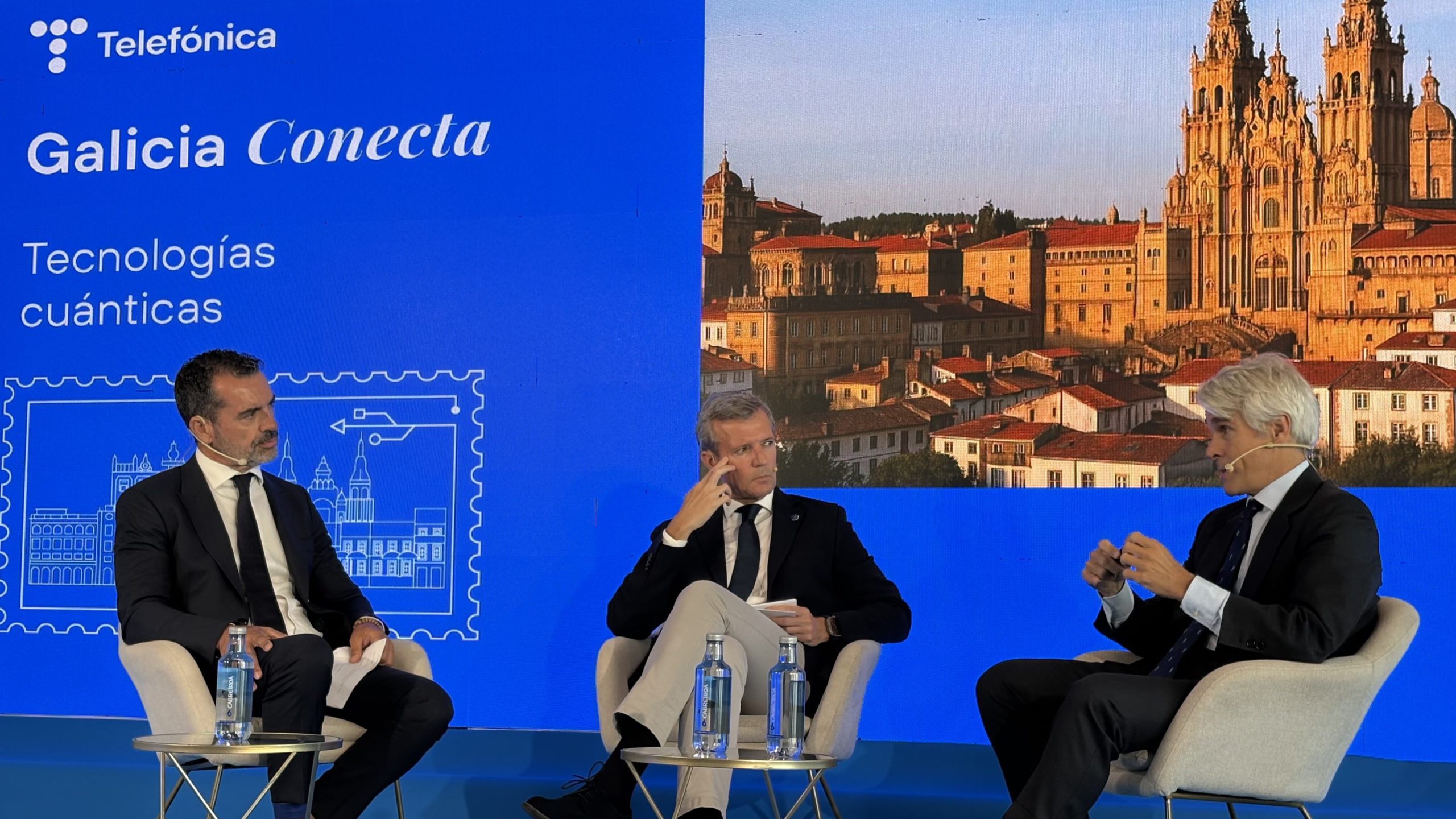 Alfonso Rueda y Borja Ocha en el Galicia Conecta celebrado en la Cidade da Cultura de Santiago
