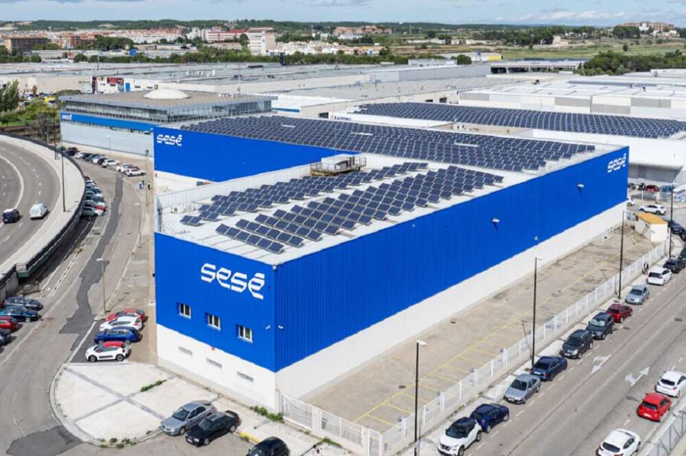 Instalaciones del grupo de transporte logístico Sesé, en Zaragoza