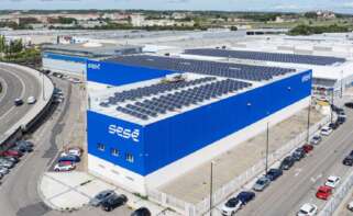 Instalaciones del grupo de transporte logístico Sesé, en Zaragoza