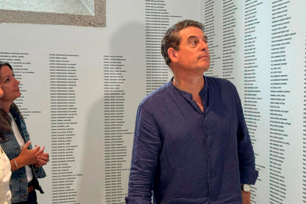 El secretario xeral del PSdeG, José Ramón Gómez Besteiro, en la visita al edificio de O Vello Cárcere de Lugo, a 28 de agosto de 2025