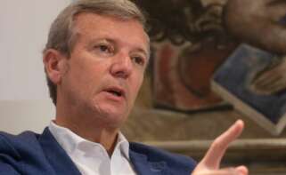 El presidente de la Xunta, Alfonso Rueda, durante una entrevista