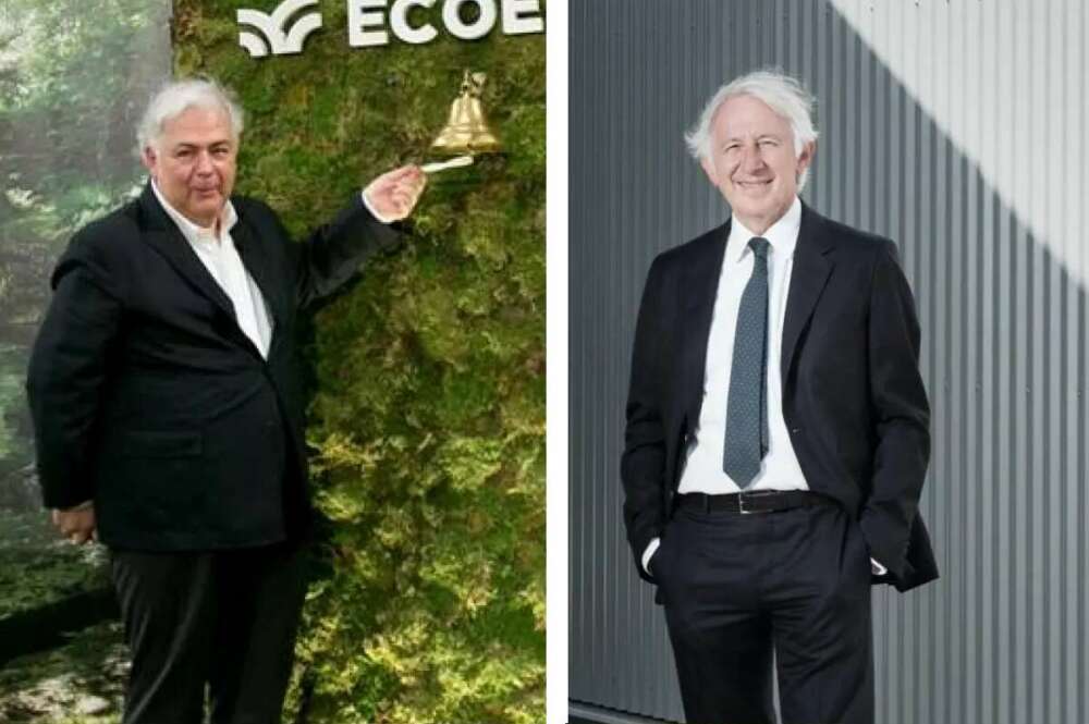 Luis de Valdivia, presidente de Ecoener; y Pablo Fernández, presidente de Norvento