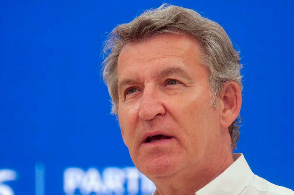 El presidente del Partido Popular, Alberto Núñez Feijóo