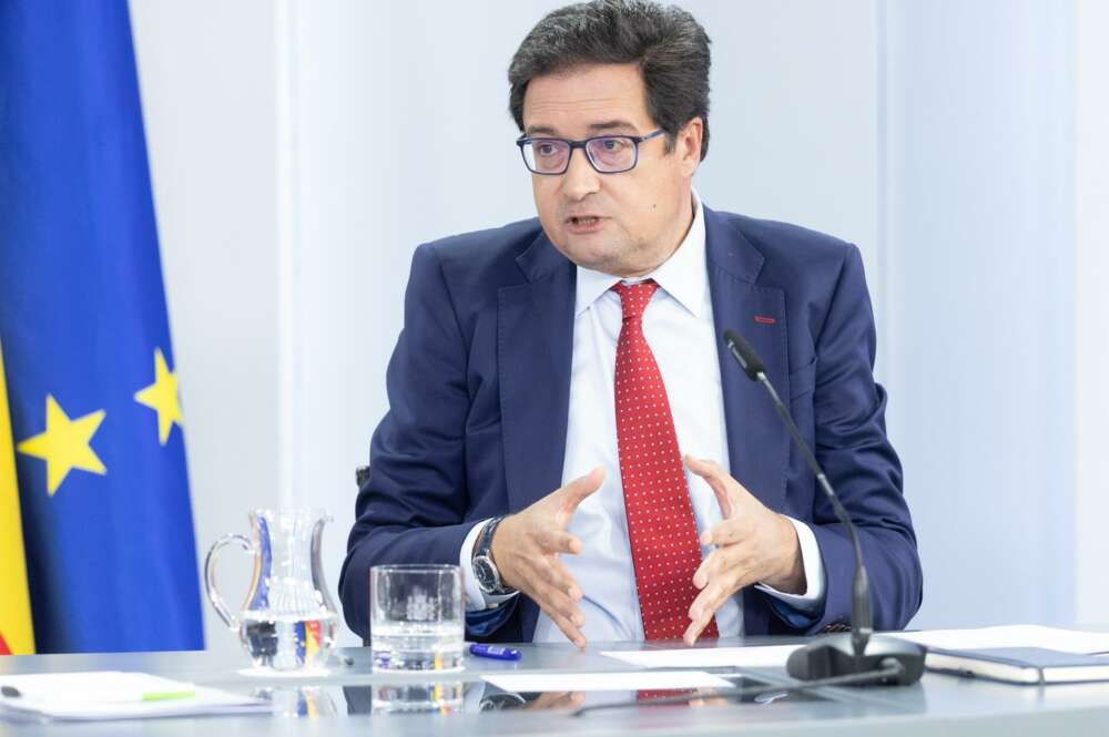 El ministro de Transformación Digital y Función Pública, Óscar López, durante una rueda de prensa tras el Consejo de Ministros, a 29 de julio de 2025, en Madrid (España). - Eduardo Parra