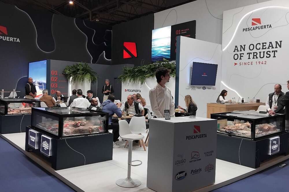 Stand de la pesquera viguesa Pescapuerta en la feria Conxemar