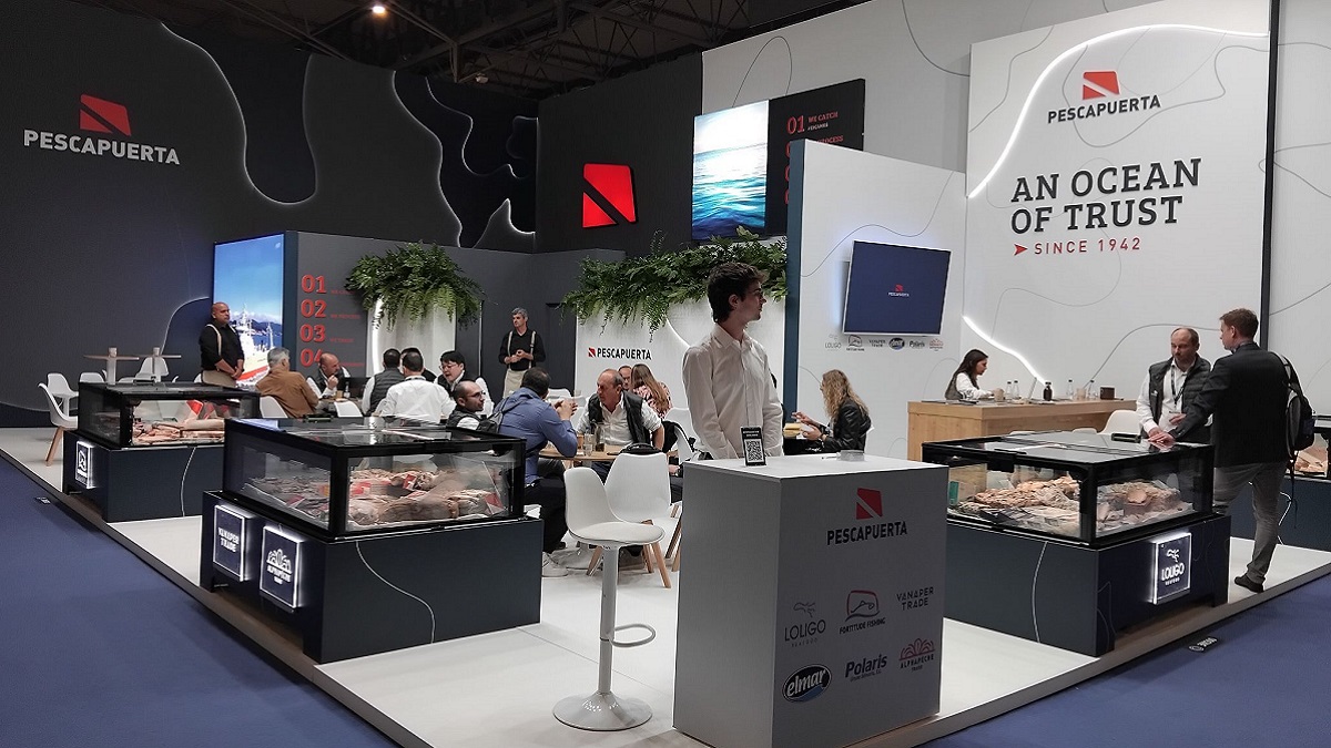 Stand de la pesquera viguesa Pescapuerta en la feria Conxemar