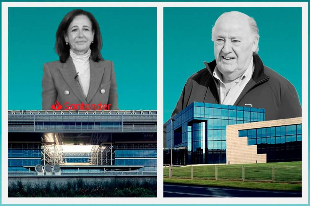 Ana Botín, presidenta de Banco Santander, junto a Amancio Ortega, fundador y máximo accionista de Inditex / Pablo Ares Heres