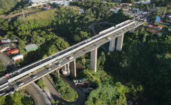 Vista exterior del Puente de Virilla de Costa Rica, ejecutado por el Grupo Puentes e inaugurado en 2024 / Puentes