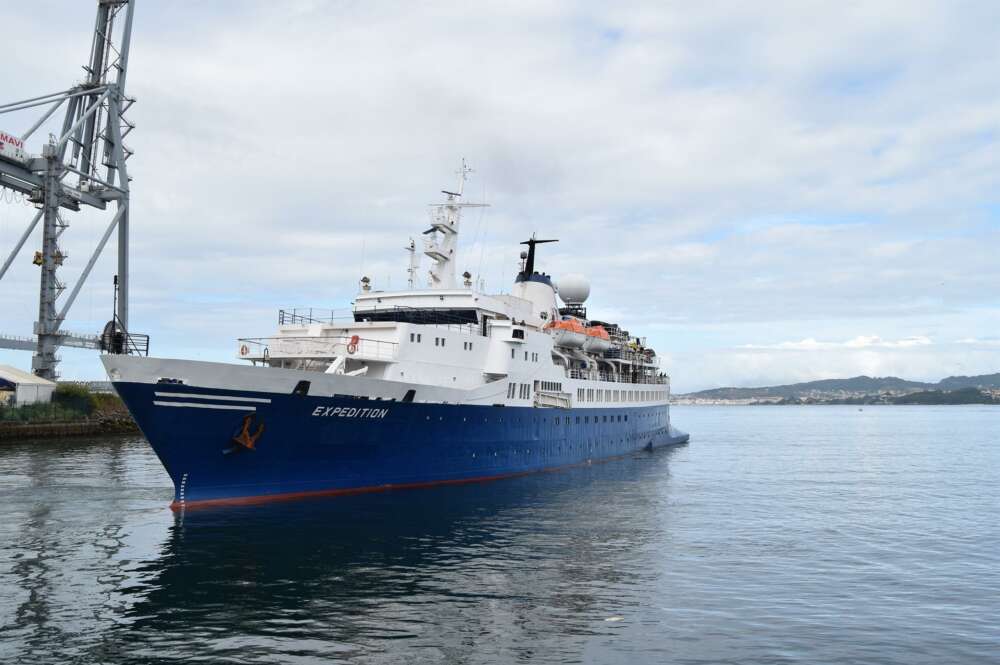 El buque Expedition, entregado por astilleros San Enrique (Marina Meridional) tras su puesta a punto en las instalaciones de Vigo / ASR