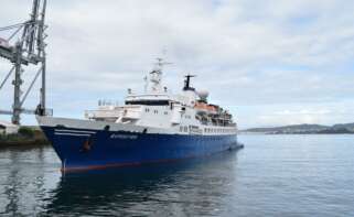 El buque Expedition, entregado por astilleros San Enrique (Marina Meridional) tras su puesta a punto en las instalaciones de Vigo / ASR
