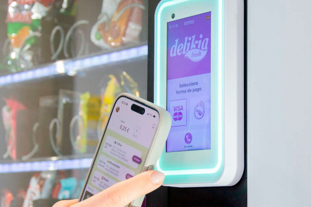 Máquina de vending de Delikia