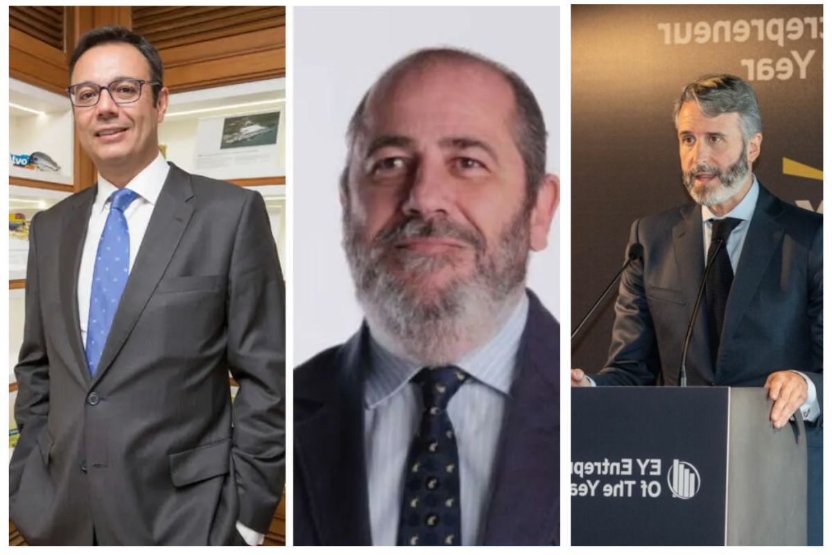 Alberto Encinas, Jorge Escudero y Enrique García Chillón, primeros ejecutivos de Iberconsa, Nueva Pescanova y Profand, respectivamente