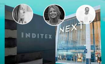 Caroline Tello, responsable de compras y diseño de Bhoēm, junto a Eugenia Pérez, buyer de Bhoēm (centro), y Gabino Felgueroso, head of brand de Bhoēm / Pablo Ares Heres