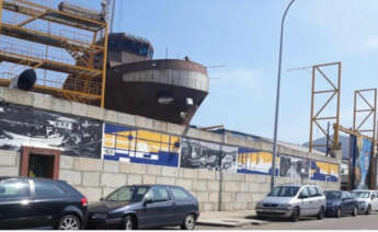 Vista exterior del astillero vigués Francisco Cardama SA / Europa Press