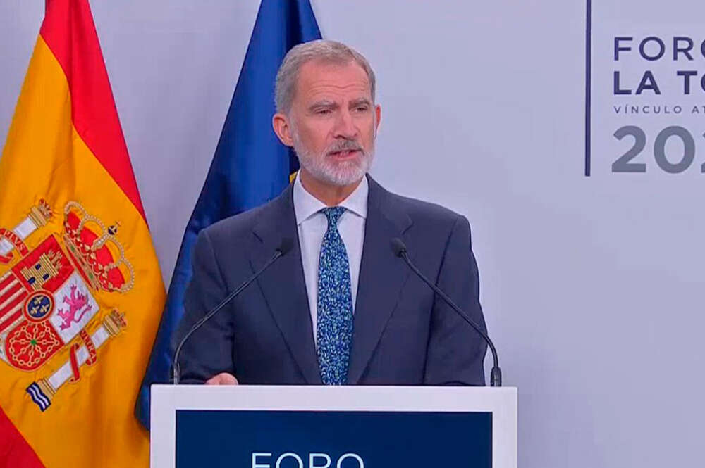 El rey Felipe VI en la inauguración de la séptima edición del Foro La Toja - Vínculo Atlántico