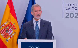 El rey Felipe VI en la inauguración de la séptima edición del Foro La Toja - Vínculo Atlántico