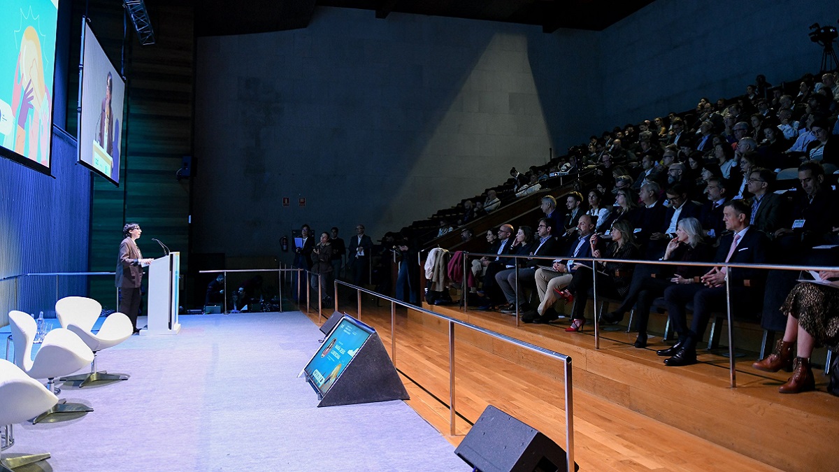 La conselleira de Economía e Industria, María Jesús Lorenzana, en el Foro de Innovación y Emprendimiento de APD