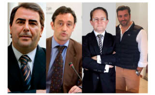En la imagen, de izquierda a derecha, Carlos Negreira, exalcalde de A Coruña; Javier Aguilera, exdirector del Igape; Miguel Caamaño Anido, socio de CCS Abogados; y el empresario Isaac Álvarez García
