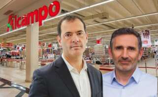 Carlos Pedreira, nuevo director general de Alcampo, y José Ramón Barca, responsable de cadena de suministro / montaje de ED con imágenes de Alcampo