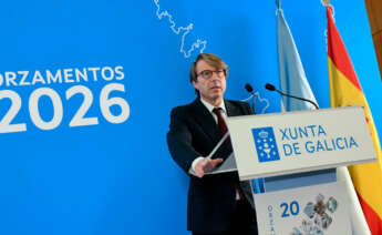 El conselleiro de Facenda, Miguel Corgos, en rueda de prensa