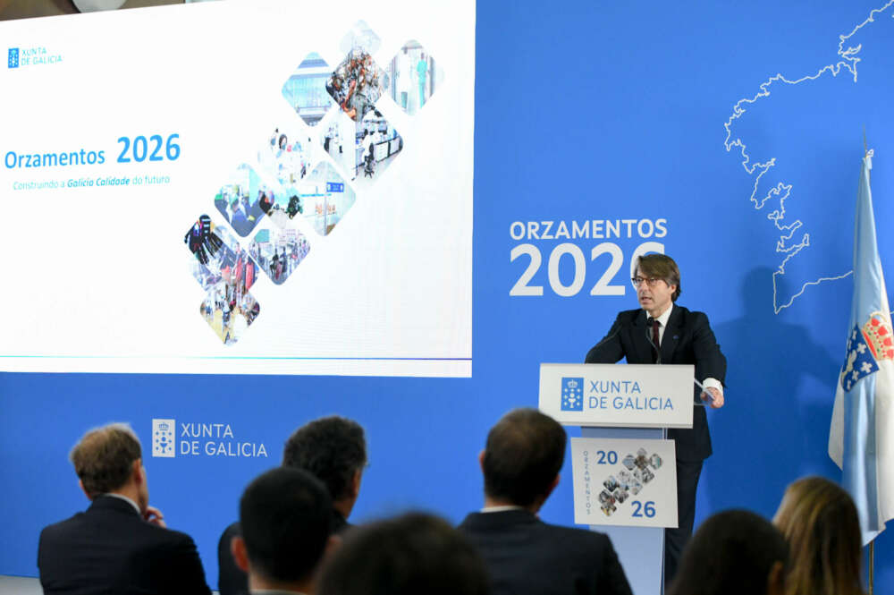 El conselleiro de Facenda, Miguel Corgos, presenta las líneas maestras de los Orzamentos 2026 / Xunta