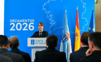 El conselleiro de Facenda, Miguel Corgos, en la rueda de prensa