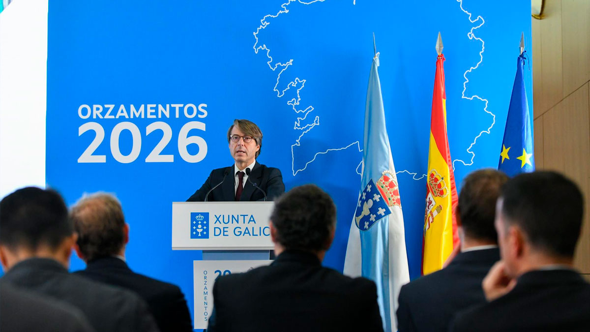 El conselleiro de Facenda, Miguel Corgos, en la rueda de prensa
