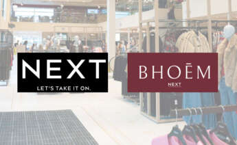 Imagen de una tienda de Next con los logos tanto de la matriz como de Bhoēm, su nueva marca /Pablo Ares Heres