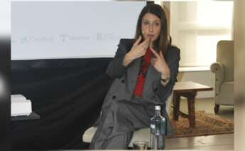 La conselleira do Medio Rural, María José Gómez, durante su intervención en el III foro Los retos de la Galicia rural / Pablo Ares Heres