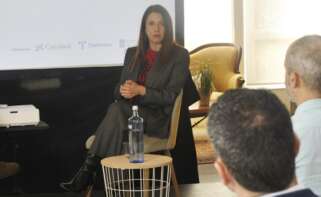 La conselleira do Medio Rural, María José Gómez, durante su intervención en el III foro Los retos de la Galicia rural / Pablo Ares Heres