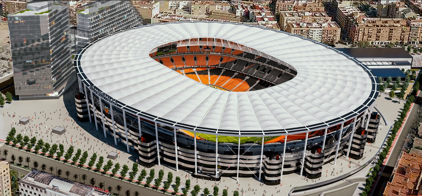 Recreación del Nuevo Mestalla / Valencia CF