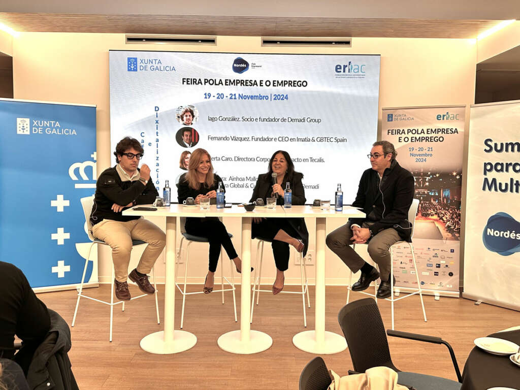 Acto de ERLAC en Nordés en 2024 durante la Feira pola Empresa e o Emprego de 2024